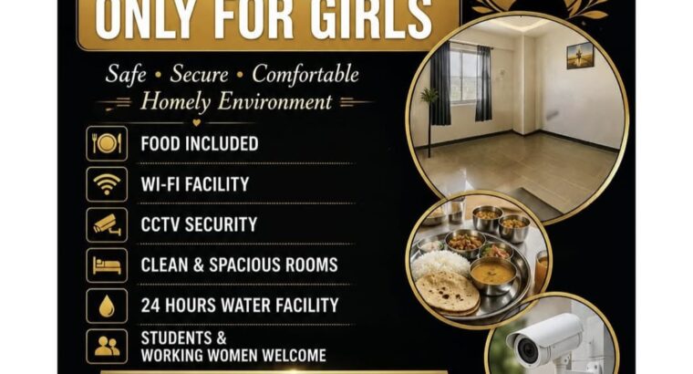 ROOMS AVAILABLE ONLY FOR GIRLS
